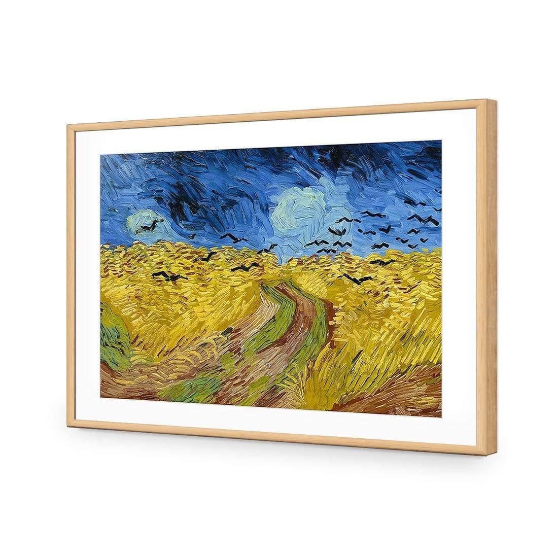 Wheat Fields with Crows by Vincent van Gogh - Wall Art Designs - 3826_AR_H WAD_AP - 030 - MAT_45x30_S - 2538 - OAK