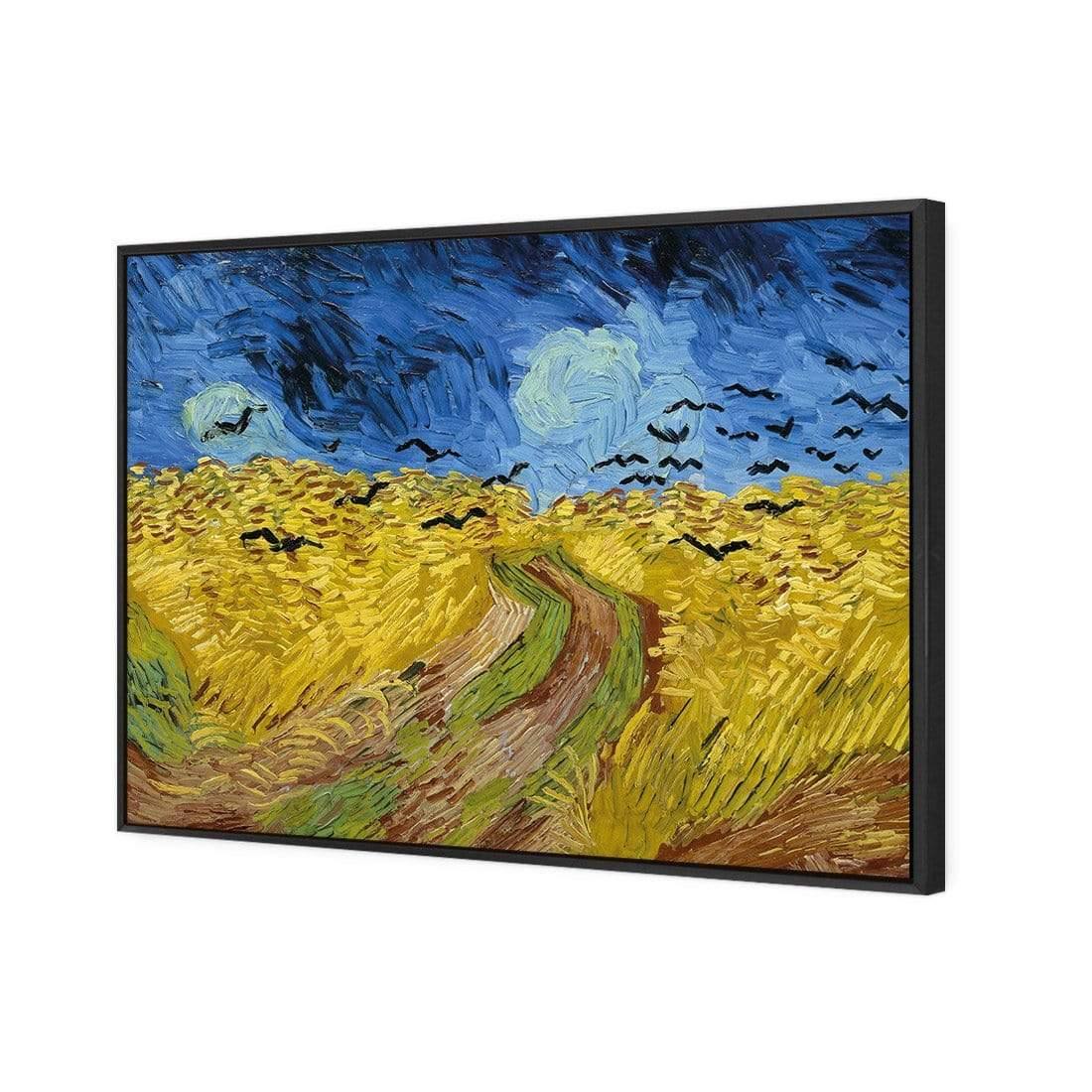 Wheat Fields with Crows by Vincent van Gogh - Wall Art Designs - 3826_AR_H WAD_CP - MPY - 260 - M - S - S_45x30_S - 1550 - BLK