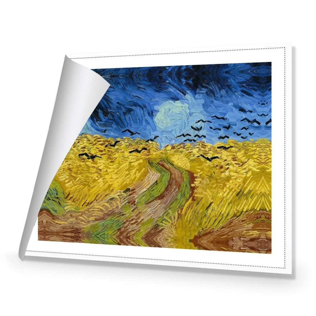 Wheat Fields with Crows by Vincent van Gogh - Wall Art Designs - 3826_AR_H WAD_CP - MPY - 260 - M - R_45x30_NONE