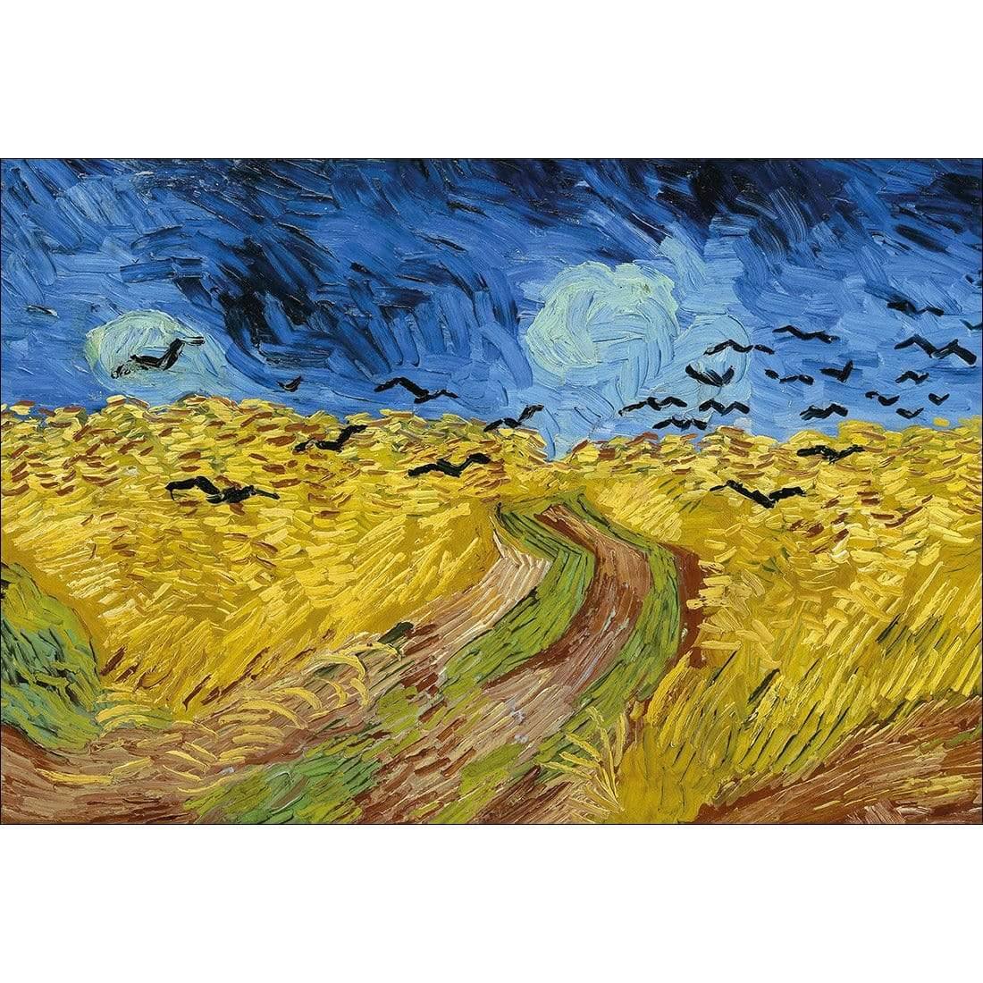 Wheat Fields with Crows by Vincent van Gogh - Wall Art Designs - 3826_AR_H WAD_CP - MPY - 260 - M - S - S_45x30_NONE