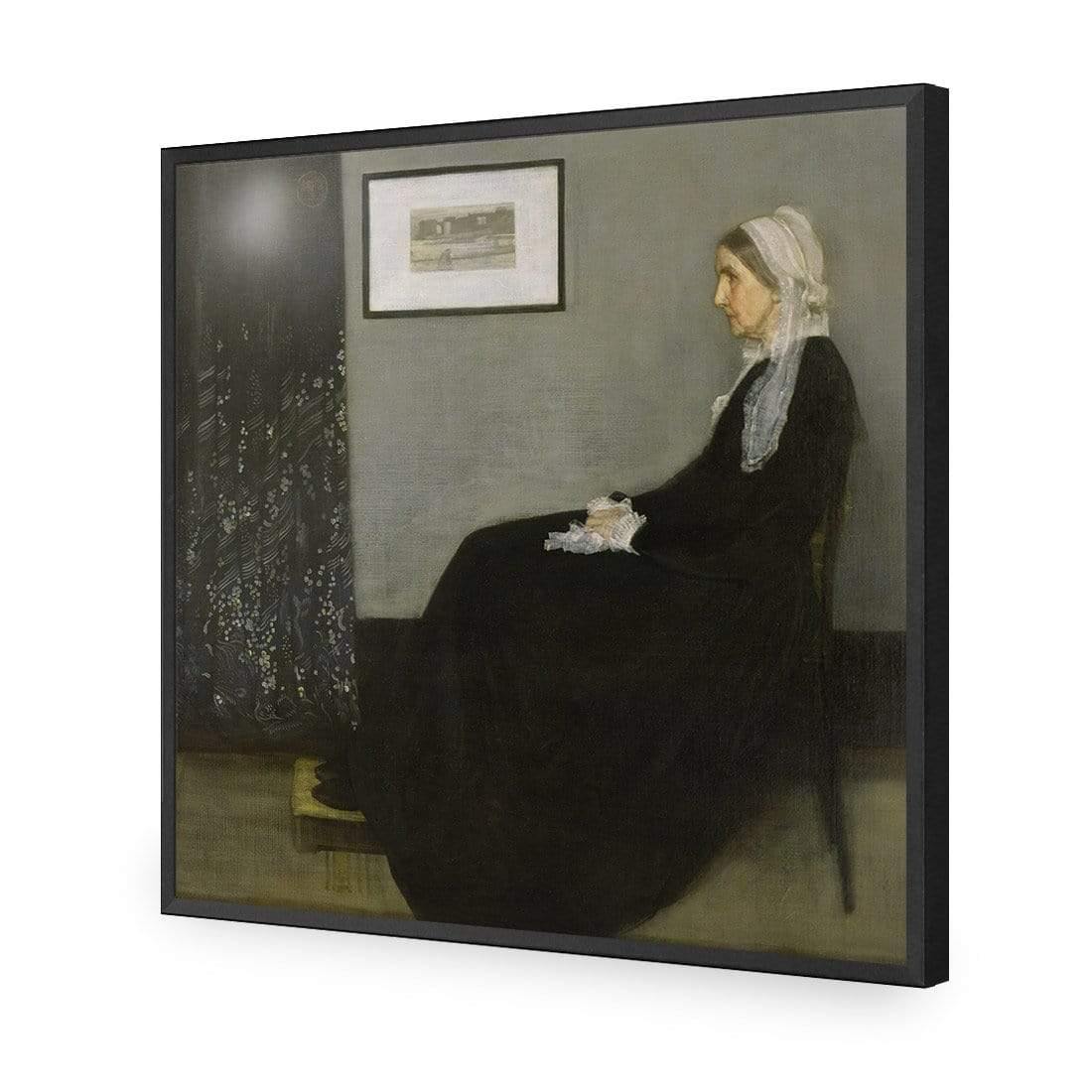 Whistler's Mother by James Abbott - Wall Art Designs - 3821_AS_Q WAD_AP - 030 - EDG_37x37_S - 2538 - BLK