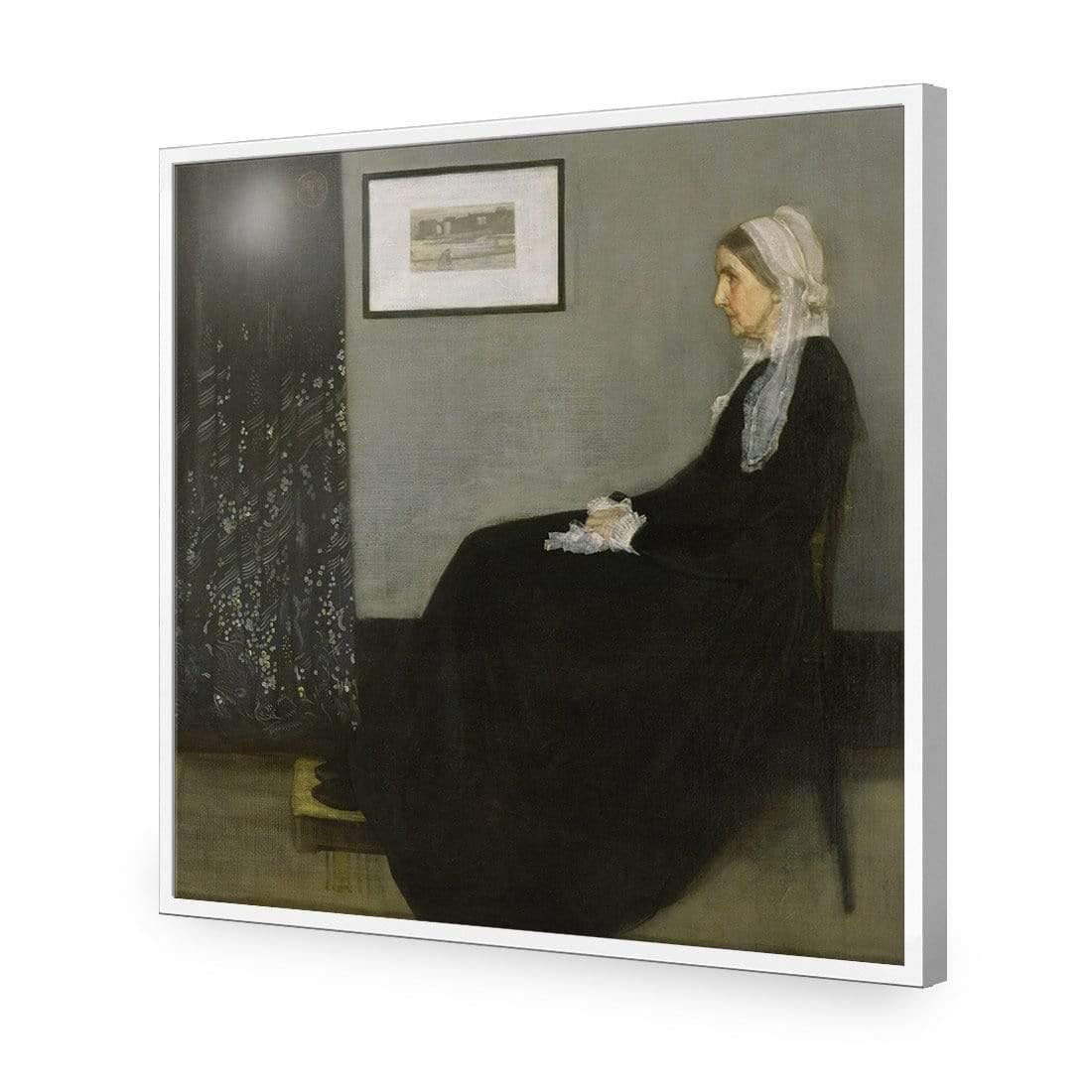 Whistler's Mother by James Abbott - Wall Art Designs - 3821_AS_Q WAD_AP - 030 - EDG_37x37_S - 2538 - WHT