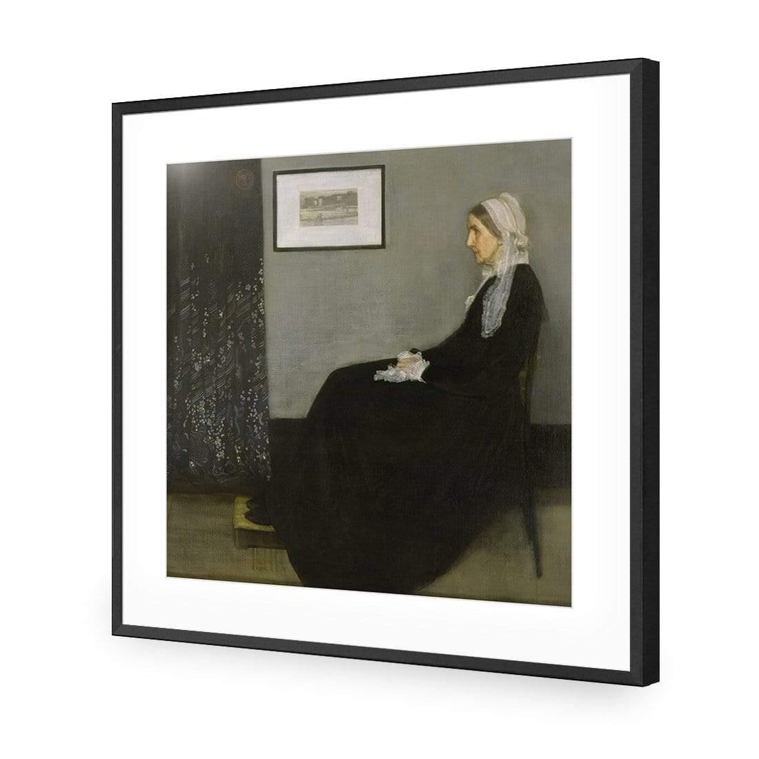 Whistler's Mother by James Abbott - Wall Art Designs - 3821_AS_Q WAD_AP - 030 - MAT_37x37_S - 2538 - BLK