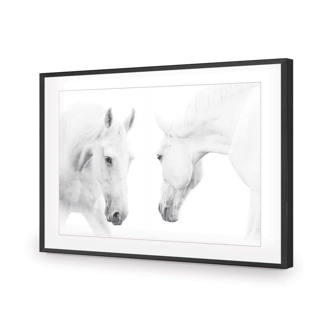 White Horses - Wall Art Designs - AU_1028_AR_H WAD_AP - 030 - MAT_45x30_S - 2538 - BLK