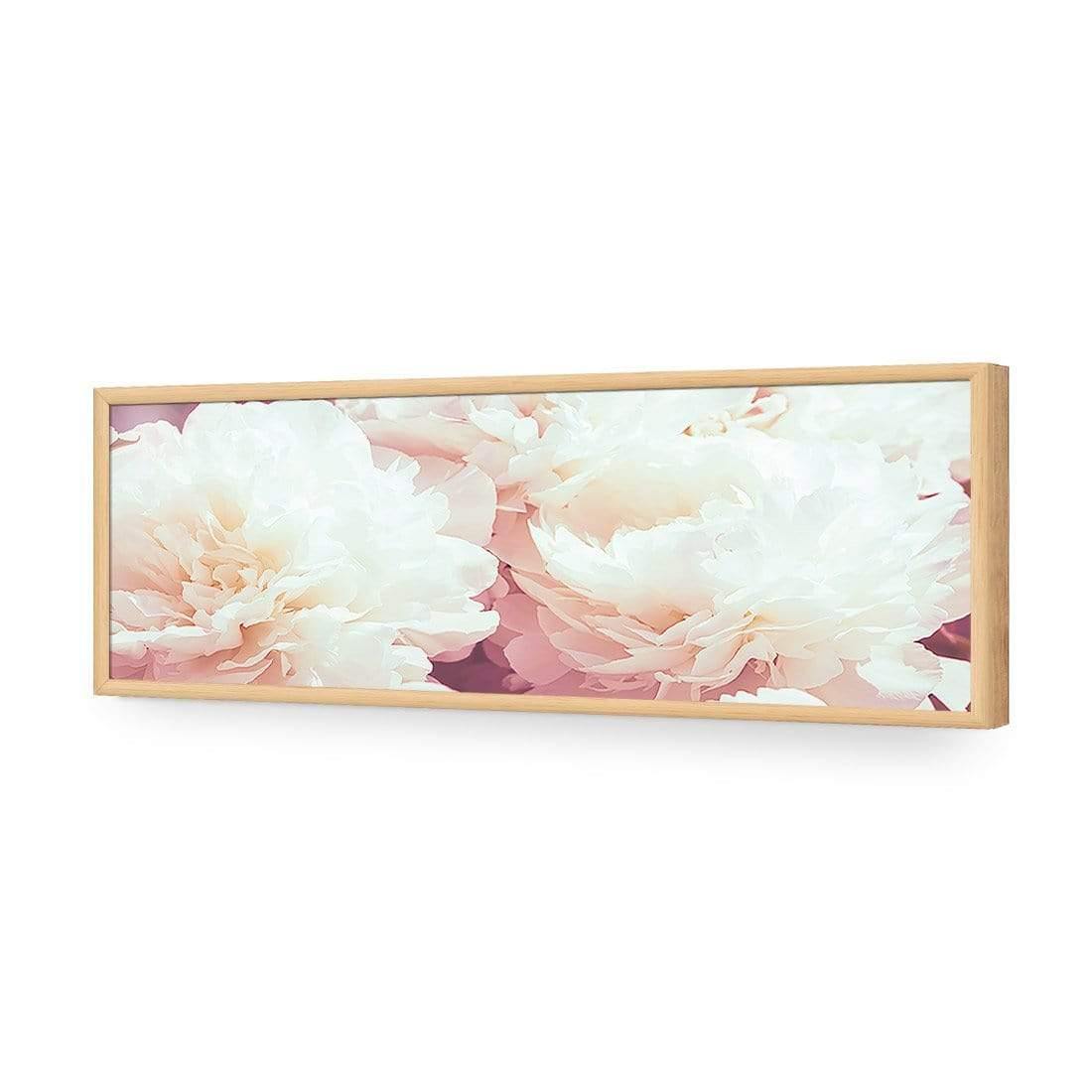 White Peony (Long) - Wall Art Designs - 3167_AL_H WAD_AP - 030 - EDG_90x30_S - 2538 - OAK