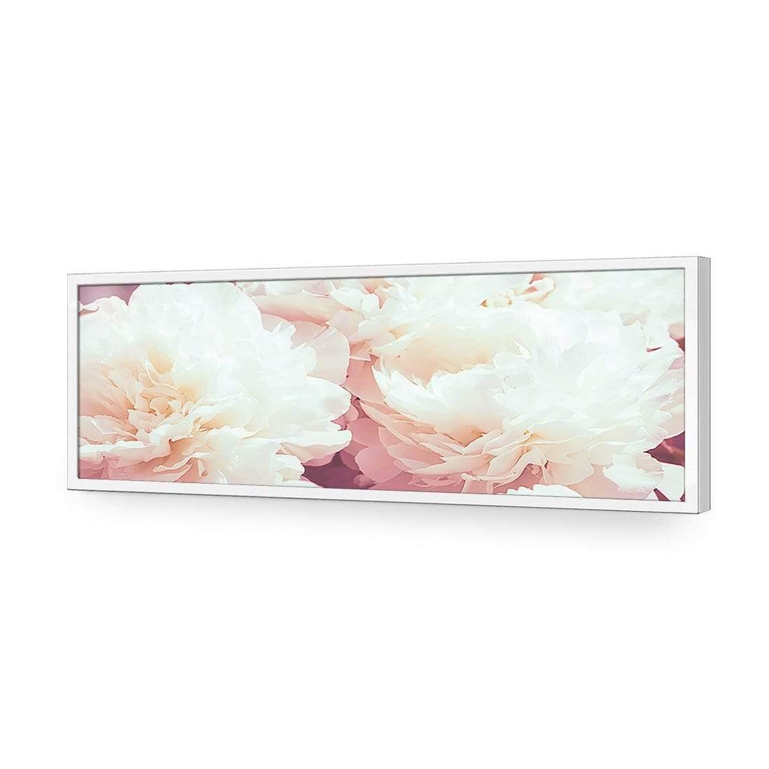 White Peony (Long) - Wall Art Designs - 3167_AL_H WAD_AP - 030 - EDG_90x30_S - 2538 - WHT