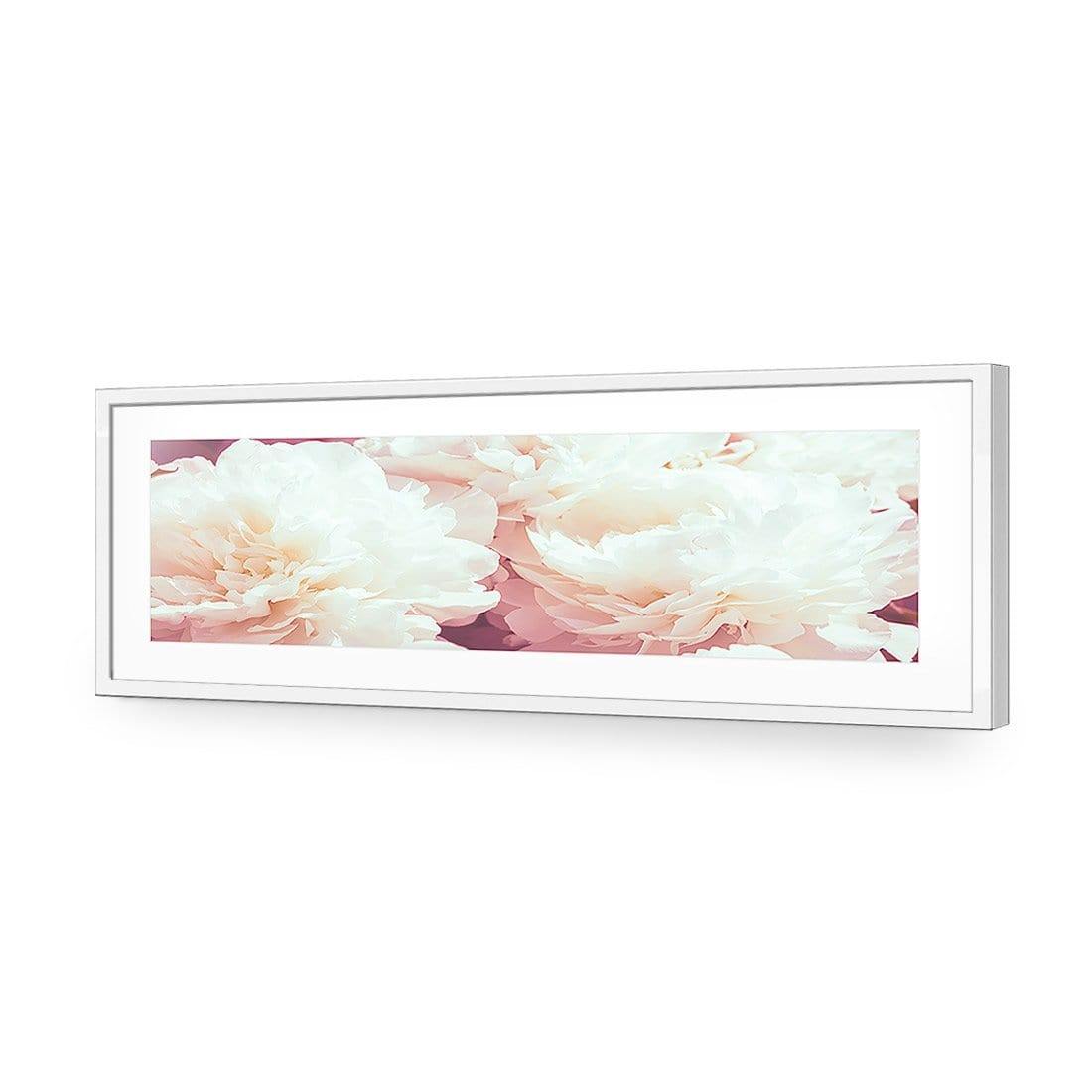 White Peony (Long) - Wall Art Designs - 3167_AL_H WAD_AP - 030 - MAT_90x30_S - 2538 - WHT