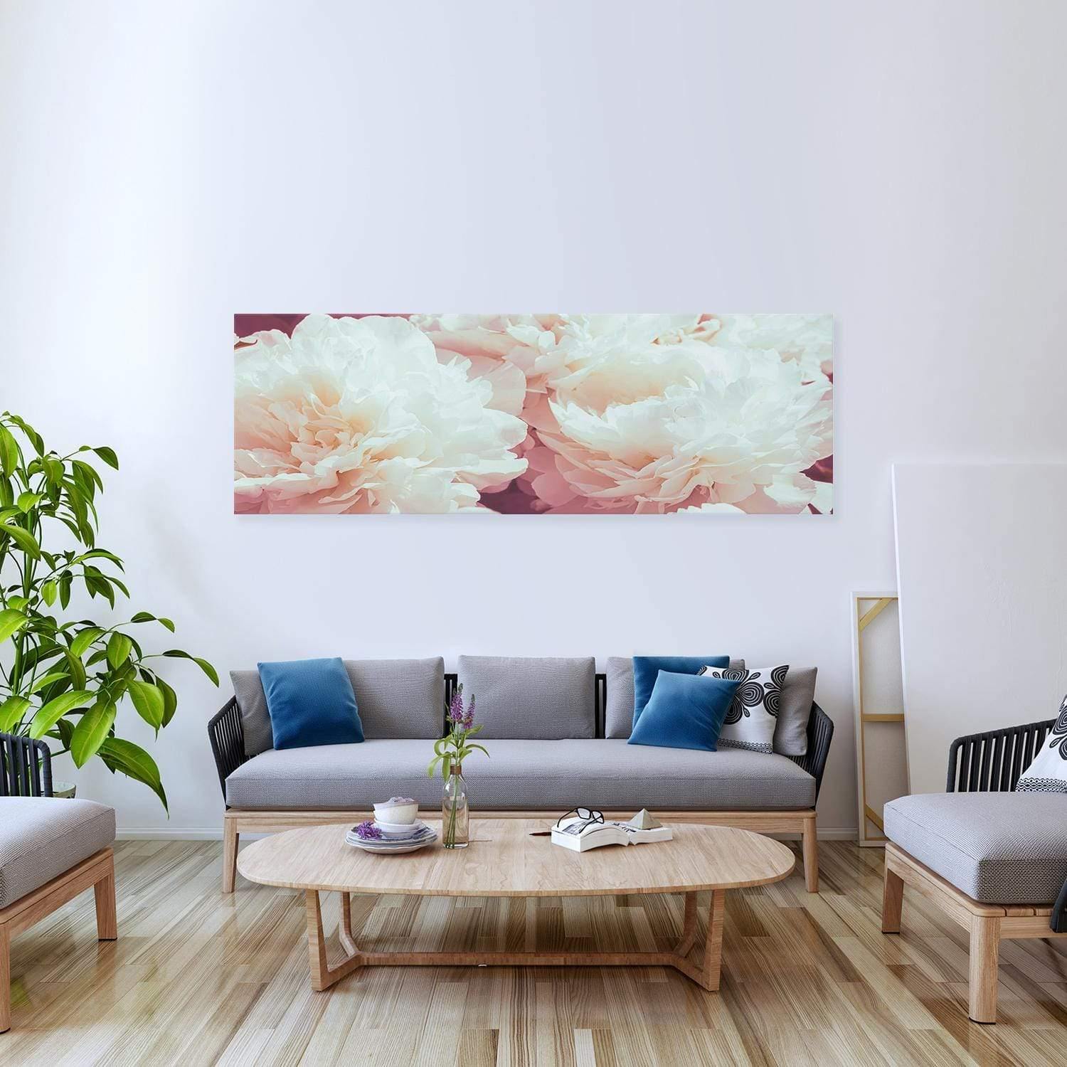 White Peony (Long) - Wall Art Designs - 3167_AL_H WAD_CP - MPY - 260 - M - S - S_60x20_NONE