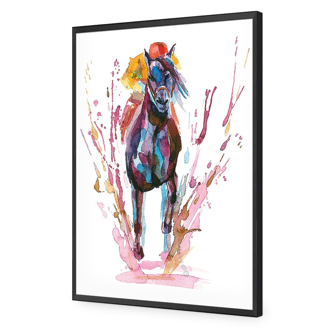 Winning Horse - Wall Art Designs - 2233_AR_V WAD_AP - 030 - EDG_45x30_S - 2538 - BLK