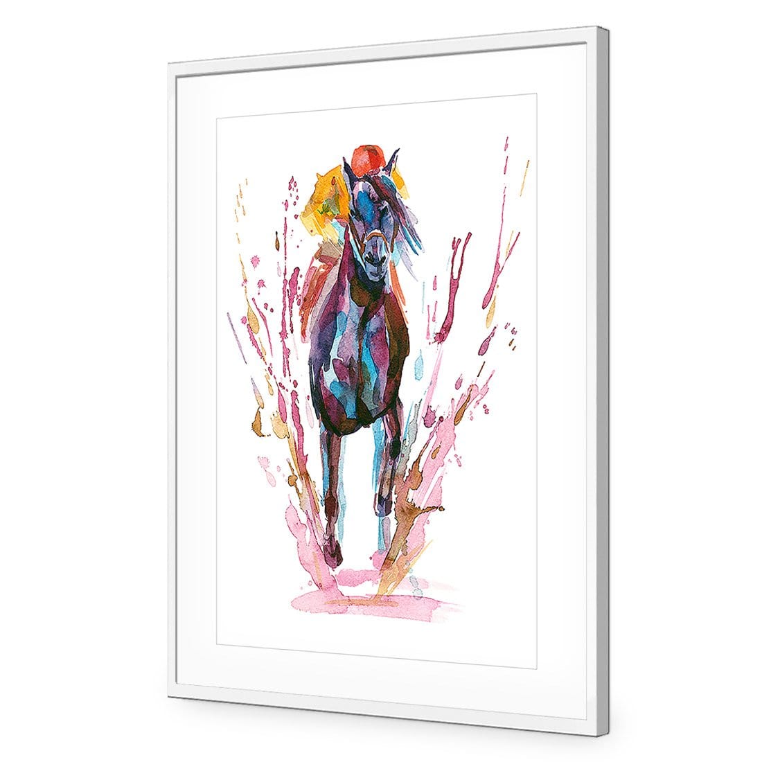 Winning Horse - Wall Art Designs - 2233_AR_V WAD_AP - 030 - MAT_45x30_S - 2538 - WHT