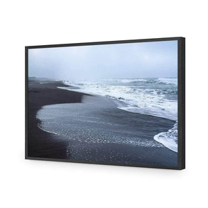 Winter Beach | Classic Acrylic | Flat Frame No Border | Black