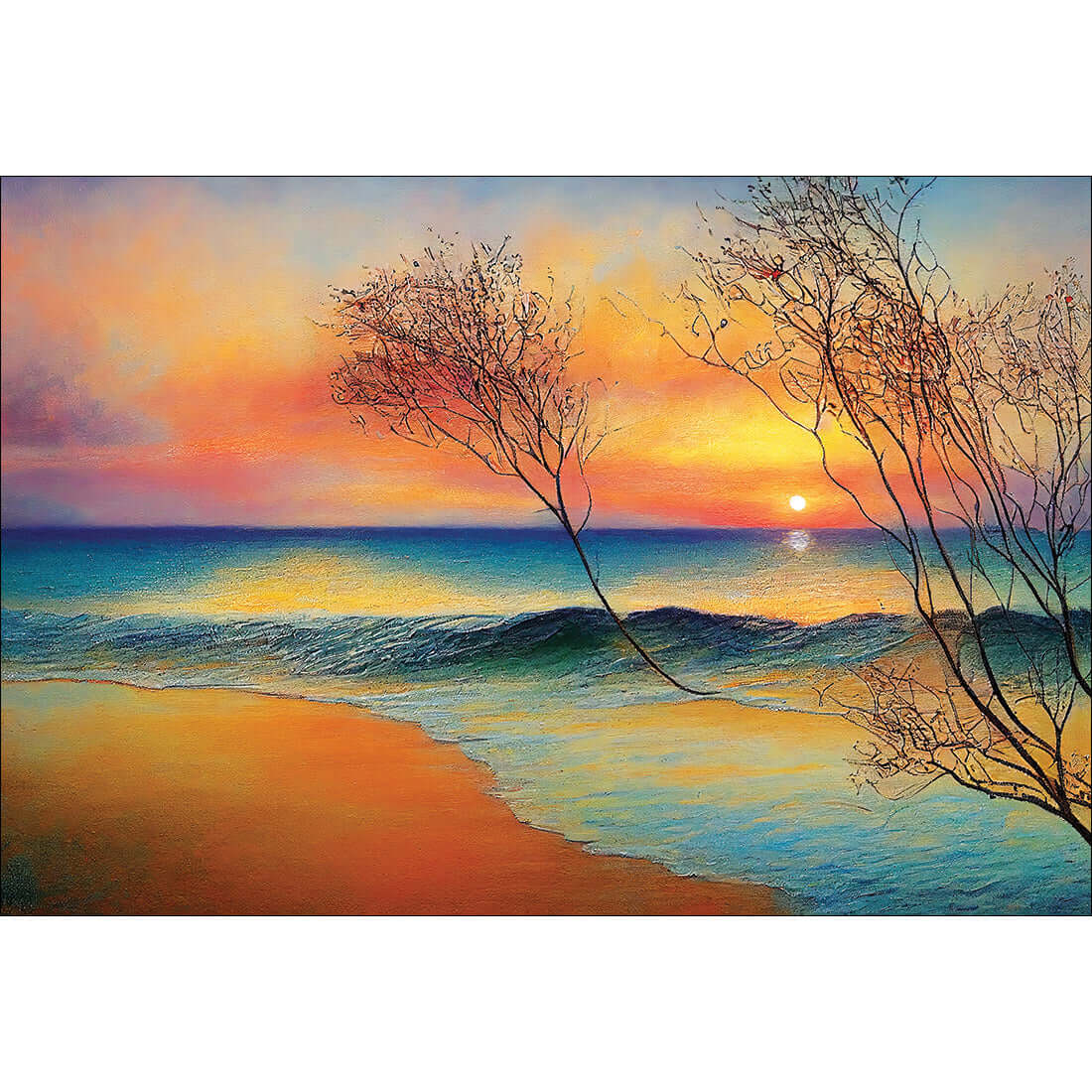 Wistful Sunset - Wall Art Designs - WB_100184_AR_H WAD_CP - MPY - 260 - M - S - S_45x30_NONE