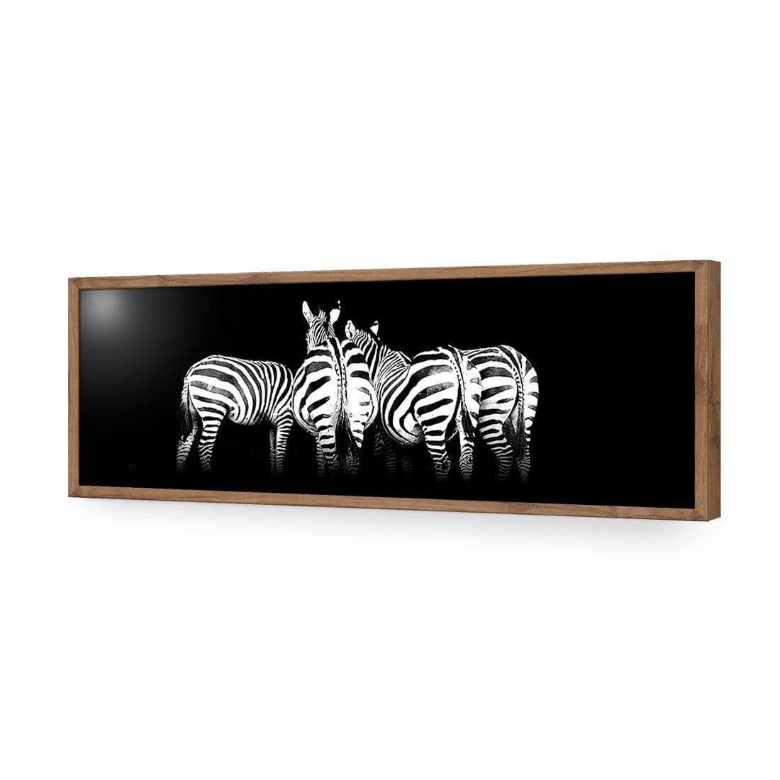 Zebra Cheeks, Black and White (long) - Wall Art Designs - 1507_BL_H WAD_AP - 030 - EDG_90x30_S - 2538 - NAT