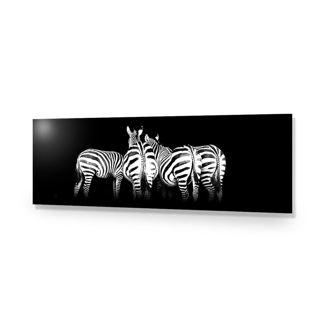 Zebra Cheeks, Black and White (long) - Wall Art Designs - 1507_BL_H WAD_AP - 030 - EDG_90x30_NONE