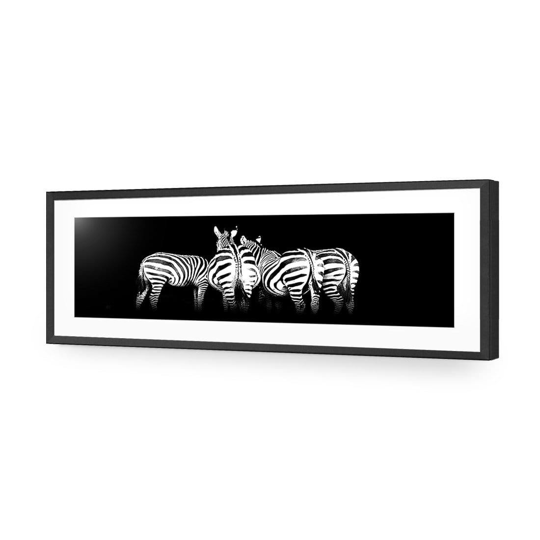 Zebra Cheeks, Black and White (long) - Wall Art Designs - 1507_BL_H WAD_AP - 030 - MAT_90x30_S - 2538 - BLK