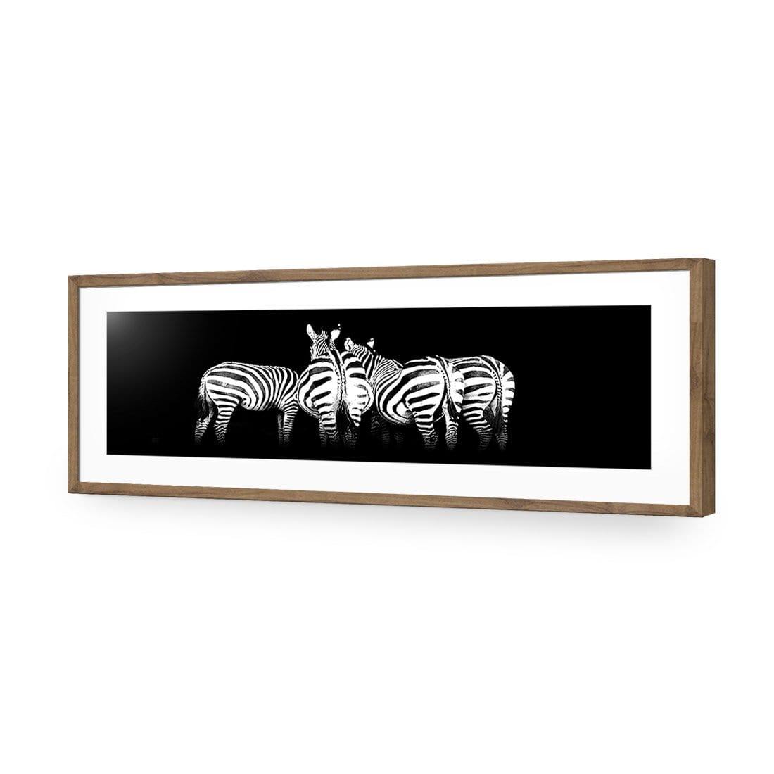 Zebra Cheeks, Black and White (long) - Wall Art Designs - 1507_BL_H WAD_AP - 030 - MAT_90x30_S - 2538 - NAT