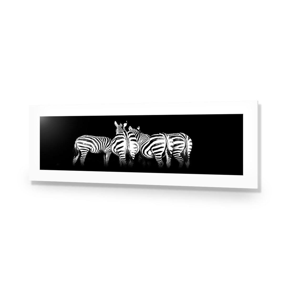 Zebra Cheeks, Black and White (long) - Wall Art Designs - 1507_BL_H WAD_AP - 030 - MAT_90x30_NONE