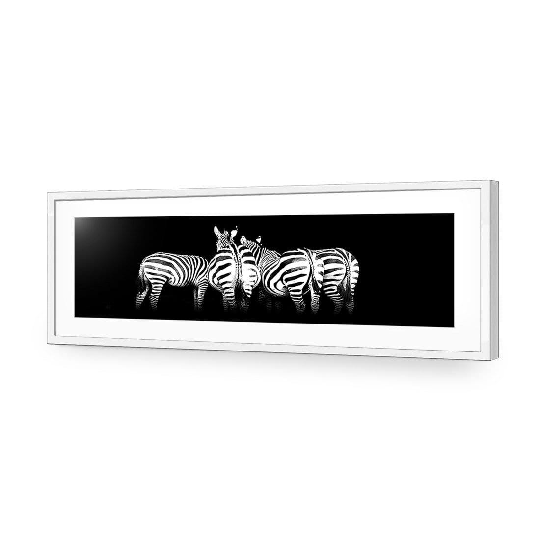 Zebra Cheeks, Black and White (long) - Wall Art Designs - 1507_BL_H WAD_AP - 030 - MAT_90x30_S - 2538 - WHT