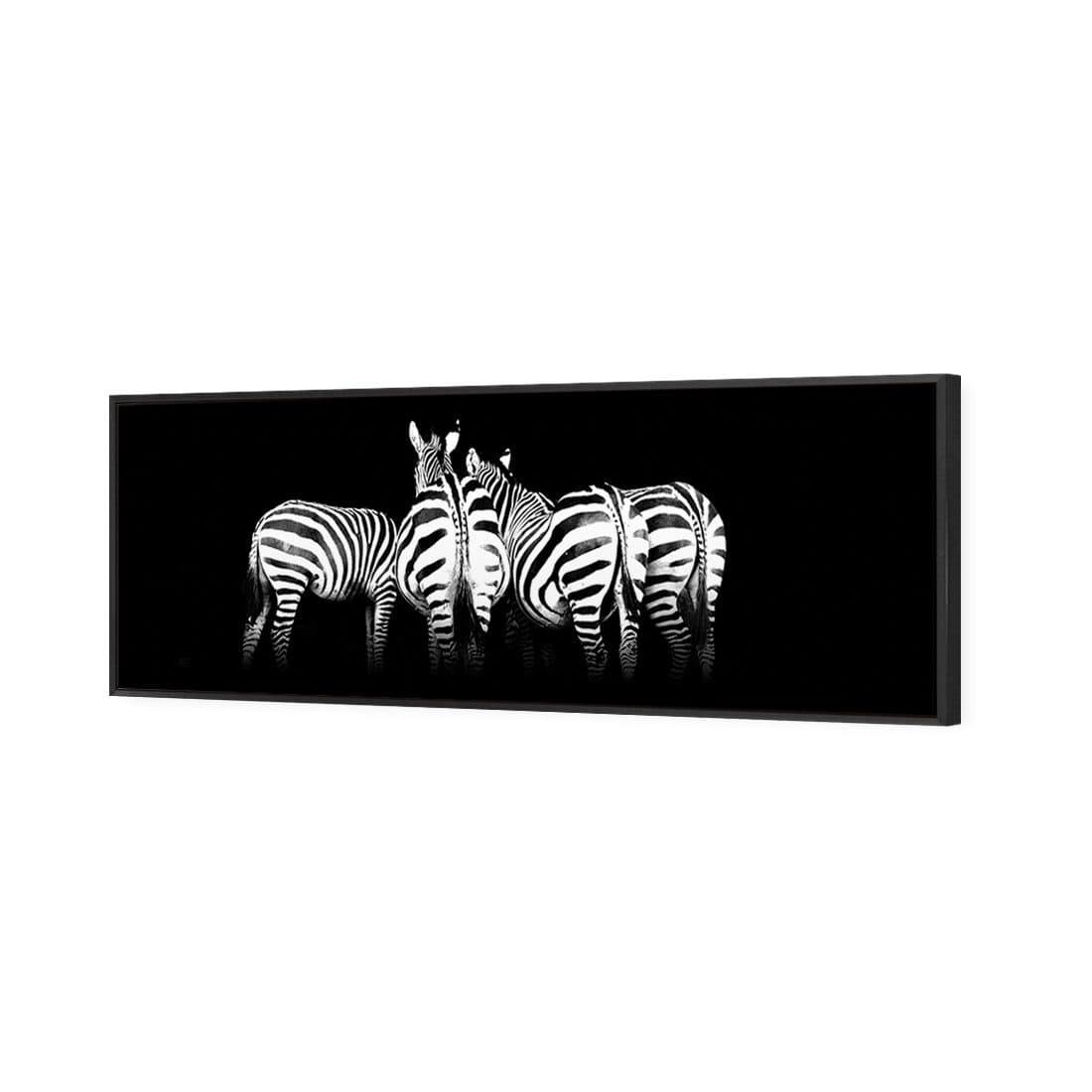 Zebra Cheeks, Black and White (long) - Wall Art Designs - 1507_BL_H WAD_CP - MPY - 260 - M - S - S_60x20_S - 1550 - BLK