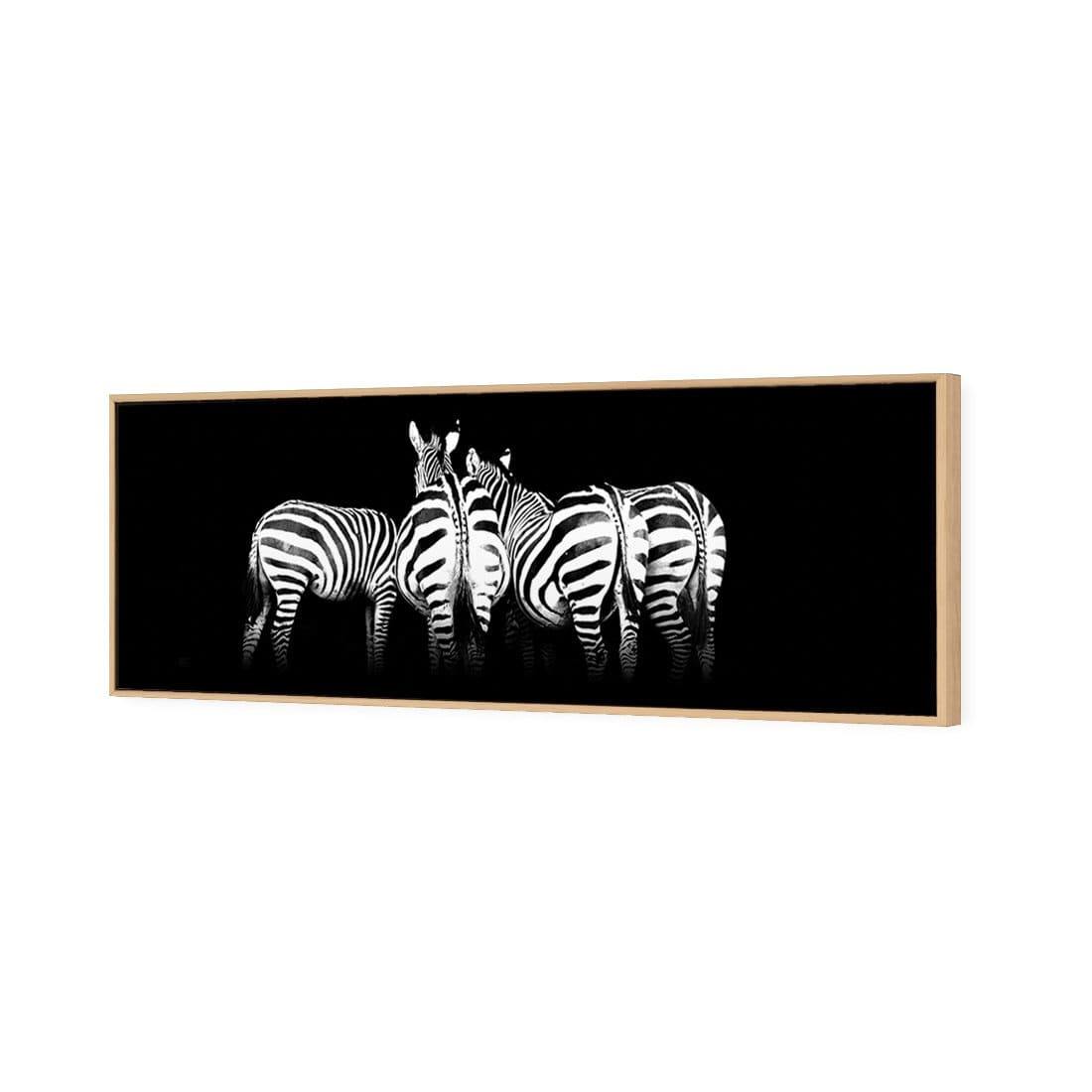 Zebra Cheeks, Black and White (long) - Wall Art Designs - 1507_BL_H WAD_CP - MPY - 260 - M - S - S_60x20_S - 1550 - OAK