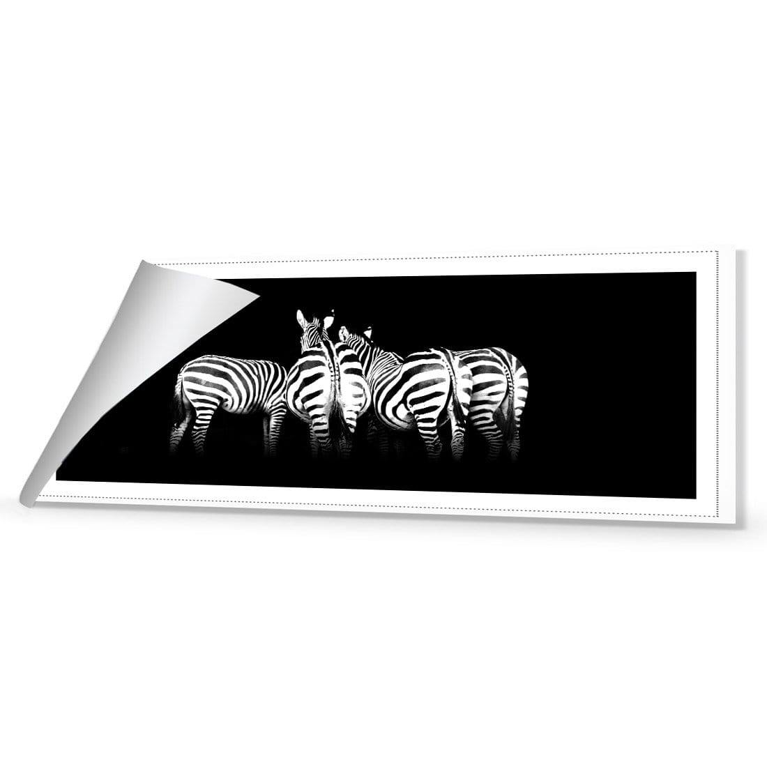 Zebra Cheeks, Black and White (long) - Wall Art Designs - 1507_BL_H WAD_CP - MPY - 260 - M - R_60x20_NONE