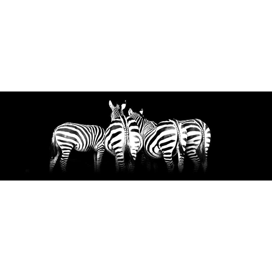 Zebra Cheeks, Black and White (long) - Wall Art Designs - 1507_BL_H WAD_CP - MPY - 260 - M - S - S_60x20_NONE