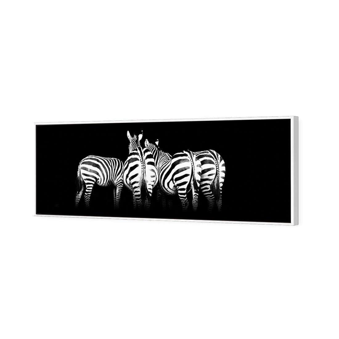 Zebra Cheeks, Black and White (long) - Wall Art Designs - 1507_BL_H WAD_CP - MPY - 260 - M - S - S_60x20_S - 1550 - WHT