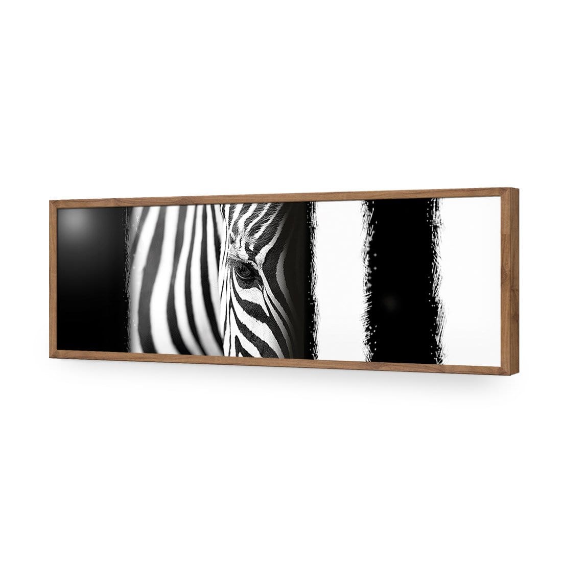 Zebra Eye Arty, black and white - Wall Art Designs - 493_BL_H WAD_AP - 030 - EDG_90x30_S - 2538 - NAT