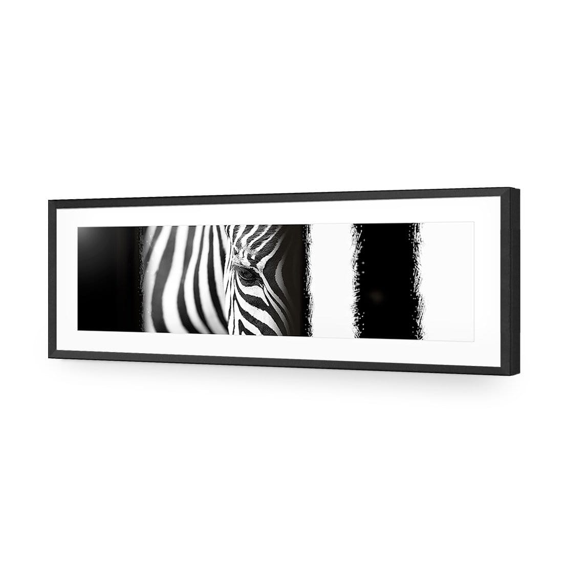 Zebra Eye Arty, black and white - Wall Art Designs - 493_BL_H WAD_AP - 030 - MAT_90x30_S - 2538 - BLK