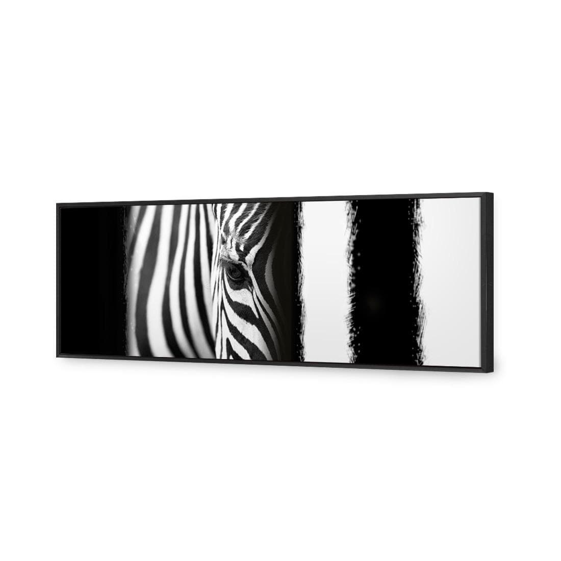 Zebra Eye Arty, black and white - Wall Art Designs - 493_BL_H WAD_CP - MPY - 260 - M - S - S_60x20_S - 1550 - BLK