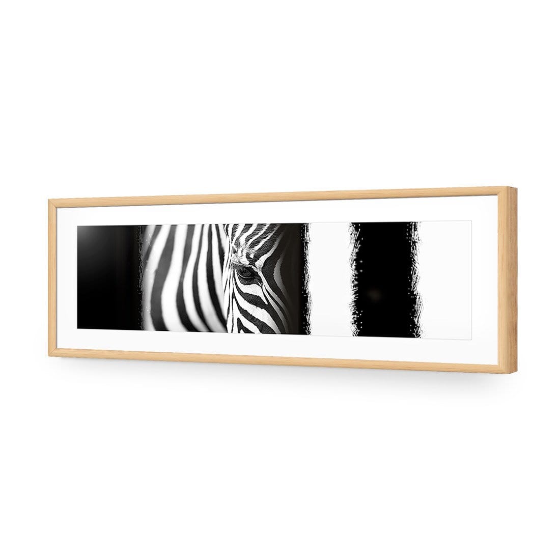 Zebra Eye Arty, black and white - Wall Art Designs - 493_BL_H WAD_CP - MPY - 260 - M - S - S_60x20_S - 1550 - OAK