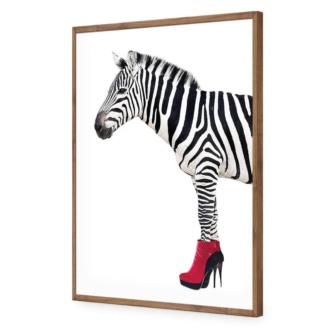 Zebra In Red Boots - Wall Art Designs - 256_DR_V WAD_AP - 030 - EDG_45x30_S - 2538 - NAT