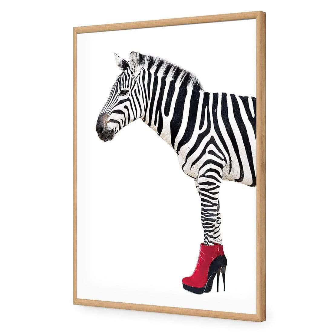 Zebra In Red Boots - Wall Art Designs - 256_DR_V WAD_AP - 030 - EDG_45x30_S - 2538 - OAK