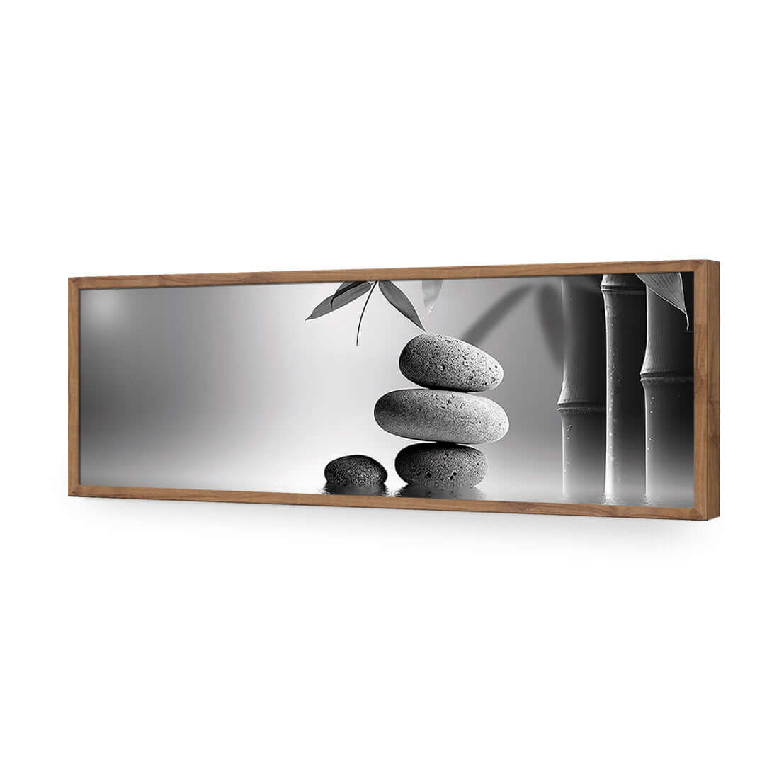 Zen Stones, Black and White (Long) - Wall Art Designs - 1162_BL_H WAD_AP - 030 - EDG_90x30_S - 2538 - NAT