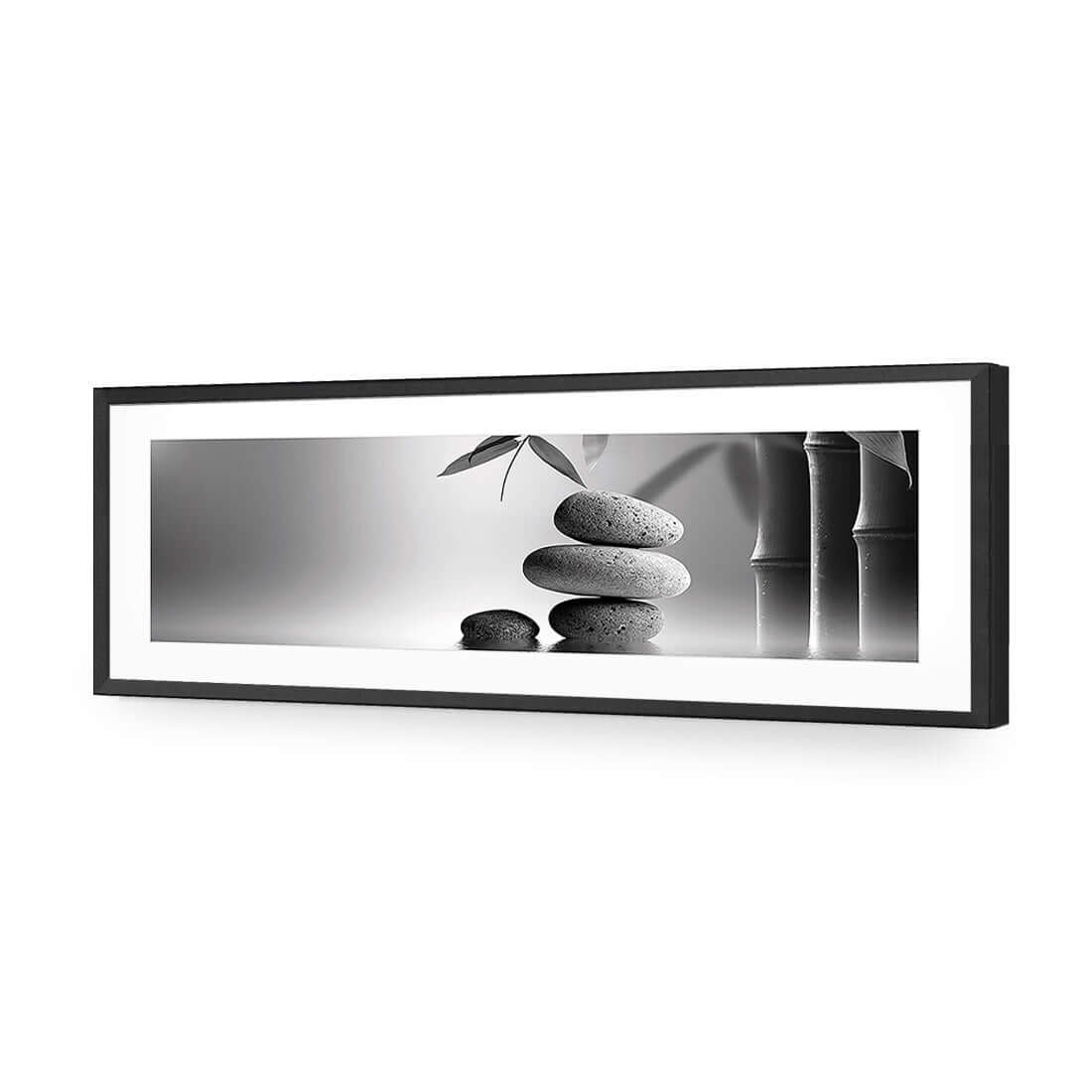 Zen Stones, Black and White (Long) - Wall Art Designs - 1162_BL_H WAD_AP - 030 - MAT_90x30_S - 2538 - BLK