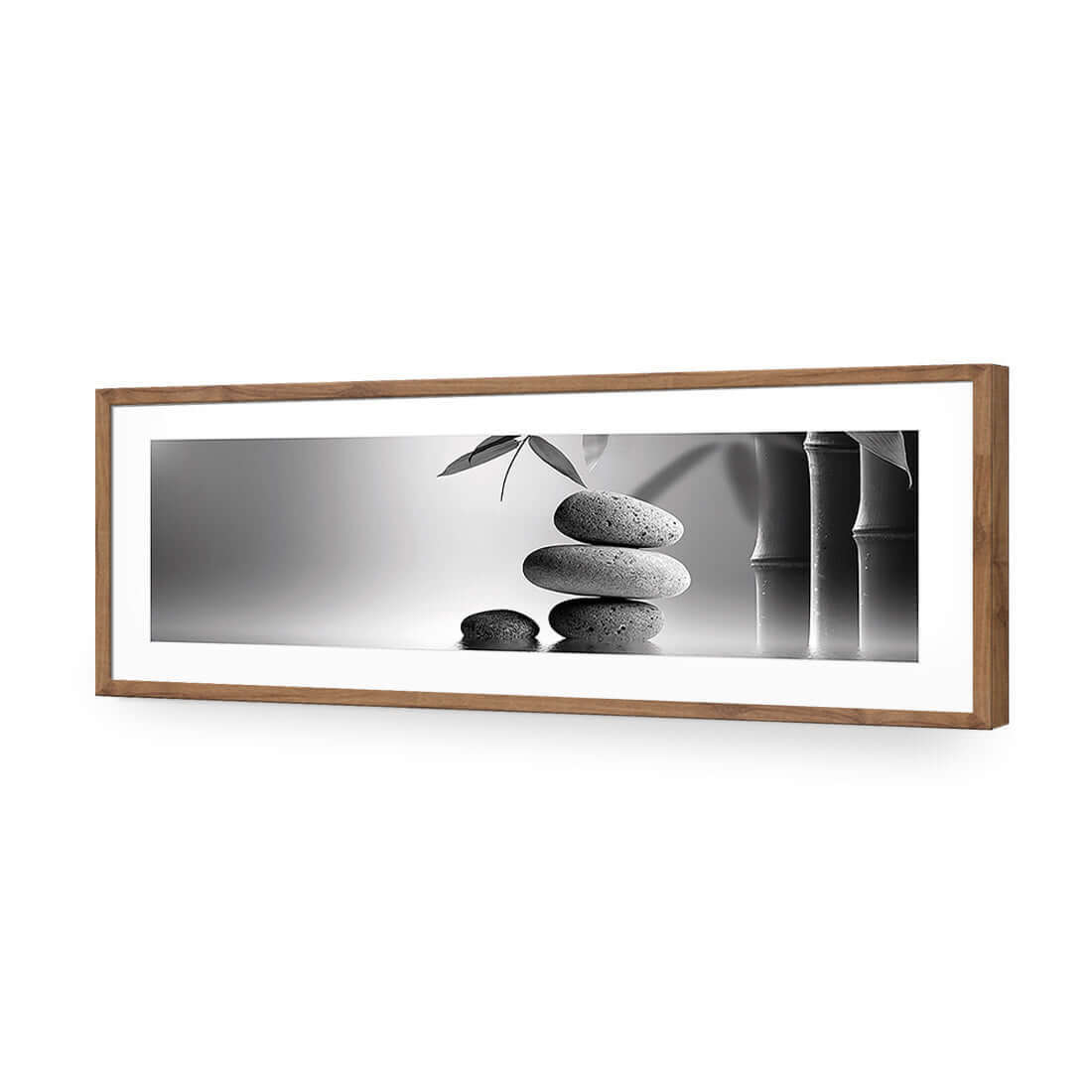 Zen Stones, Black and White (Long) - Wall Art Designs - 1162_BL_H WAD_AP - 030 - MAT_90x30_S - 2538 - NAT