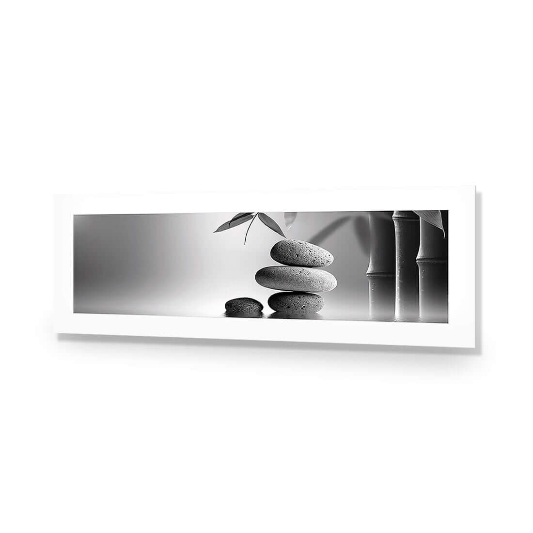 Zen Stones, Black and White (Long) - Wall Art Designs - 1162_BL_H WAD_AP - 030 - MAT_90x30_NONE