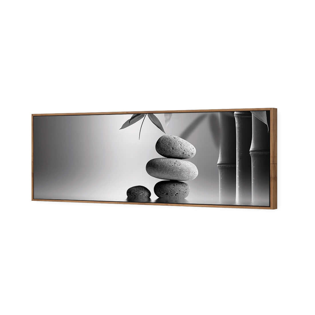 Zen Stones, Black and White (Long) - Wall Art Designs - 1162_BL_H WAD_CP - MPY - 260 - M - S - S_60x20_S - 1550 - NAT