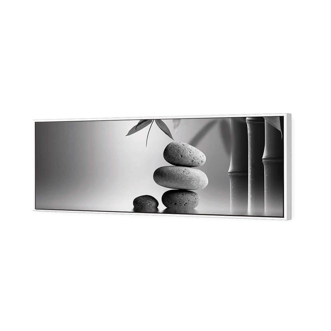 Zen Stones, Black and White (Long) - Wall Art Designs - 1162_BL_H WAD_CP - MPY - 260 - M - S - S_60x20_S - 1550 - WHT