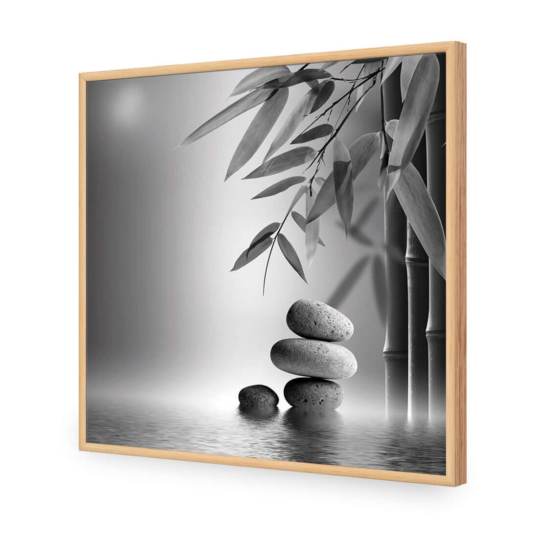 Zen Stones, Black and White (Square) - Wall Art Designs - 1162_BS_Q WAD_AP - 030 - EDG_37x37_S - 2538 - OAK