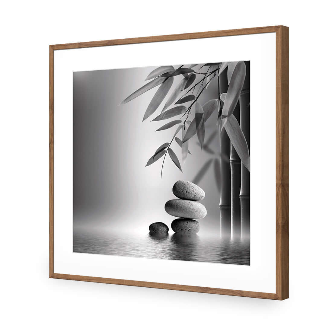 Zen Stones, Black and White (Square) - Wall Art Designs - 1162_BS_Q WAD_AP - 030 - MAT_37x37_S - 2538 - NAT