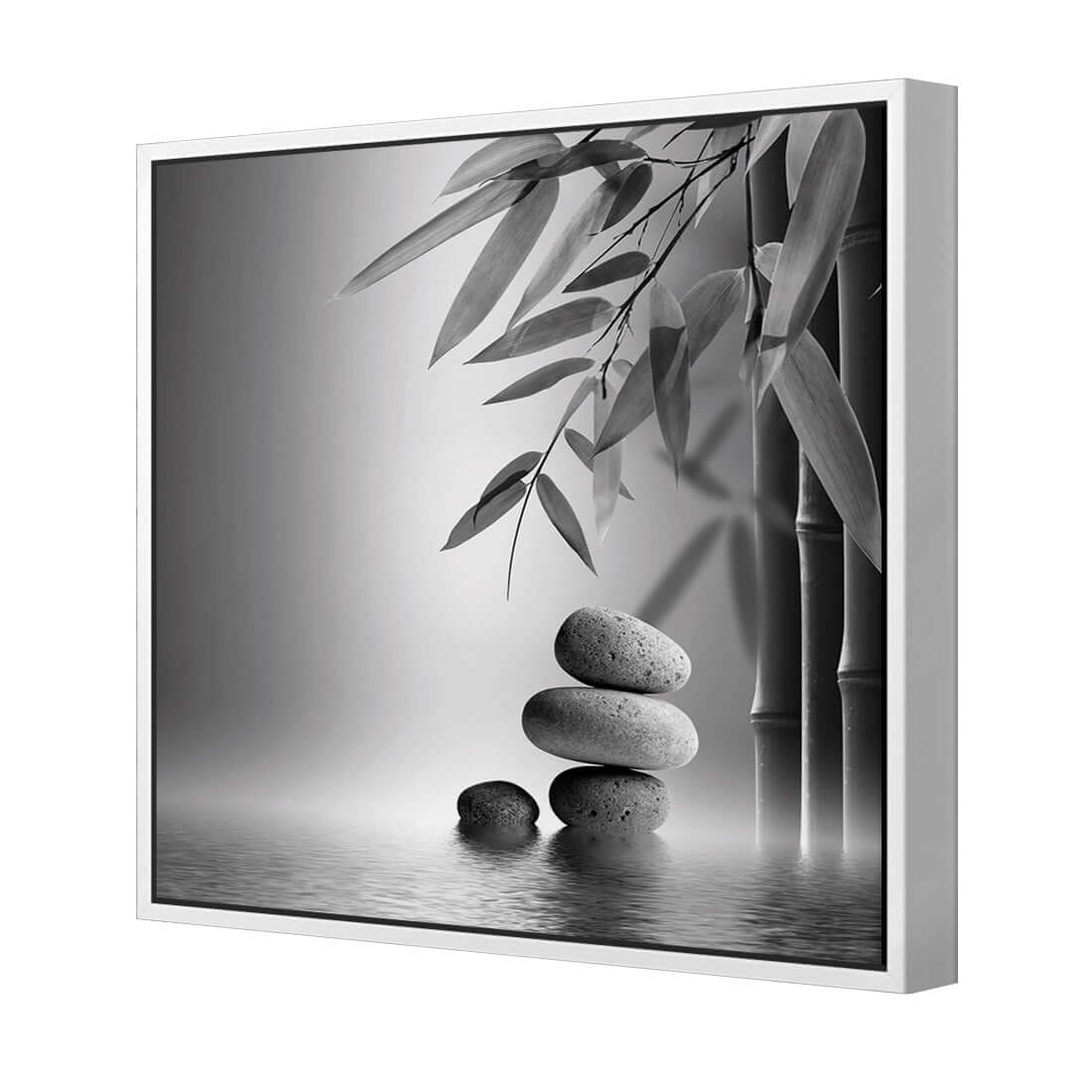 Zen Stones, Black and White (Square) - Wall Art Designs - 1162_BS_Q WAD_CP - MPY - 260 - M - S - S_37x37_S - 1550 - WHT