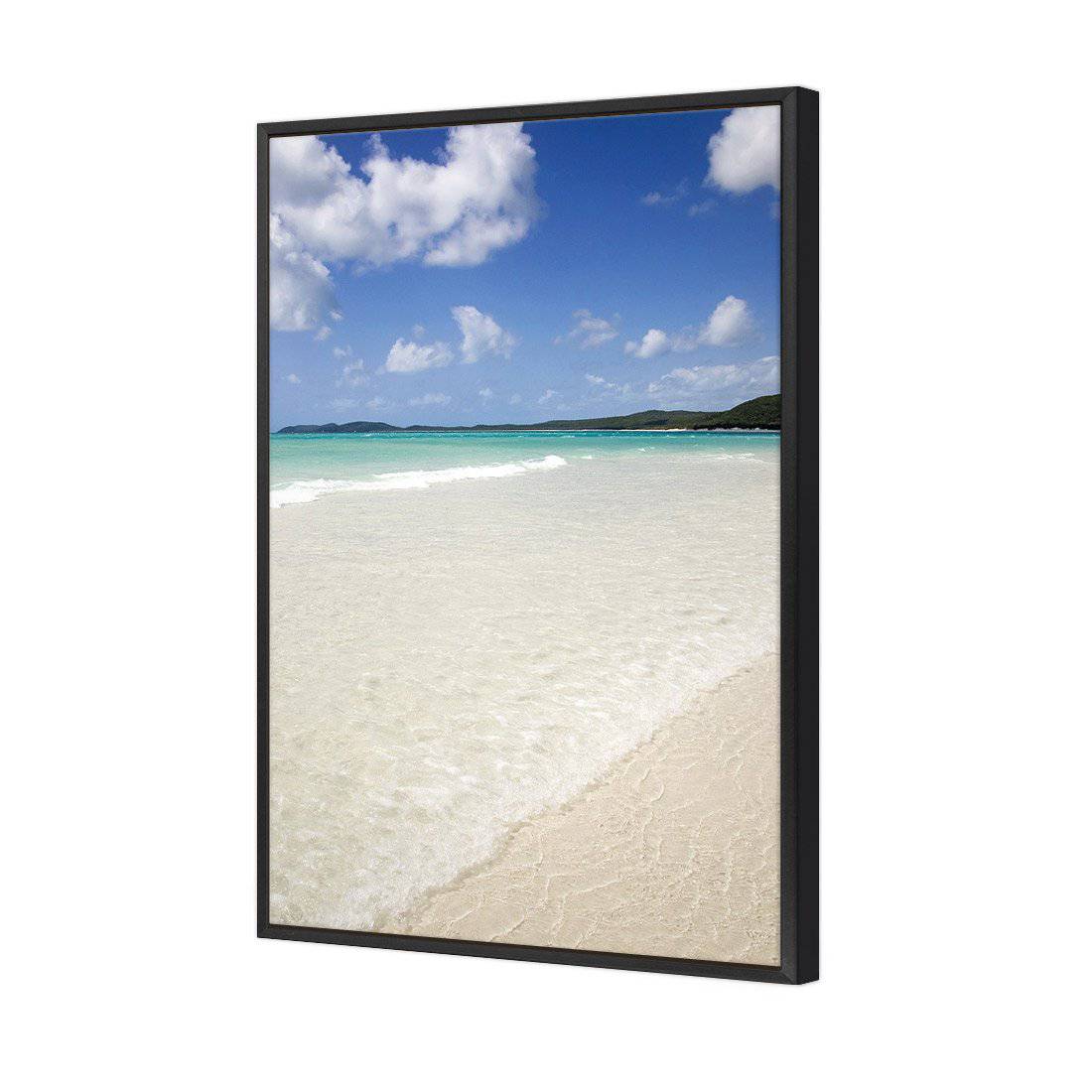 Whitehaven Beach | Classic Canvas | Floating Frame | Black