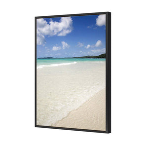 Whitehaven Beach | Classic Canvas | Floating Frame | Black