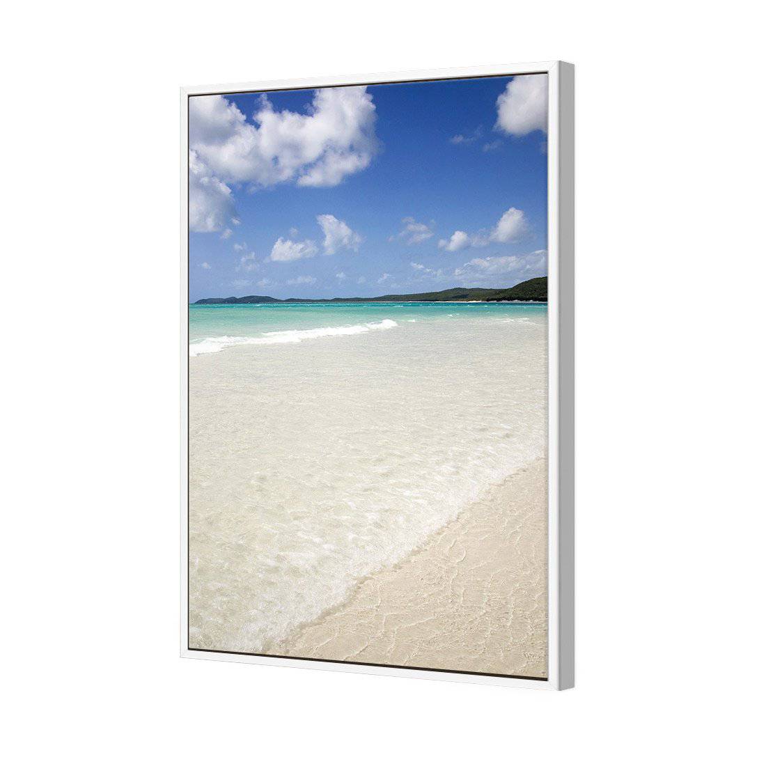 Whitehaven Beach | Classic Canvas | Floating Frame | White