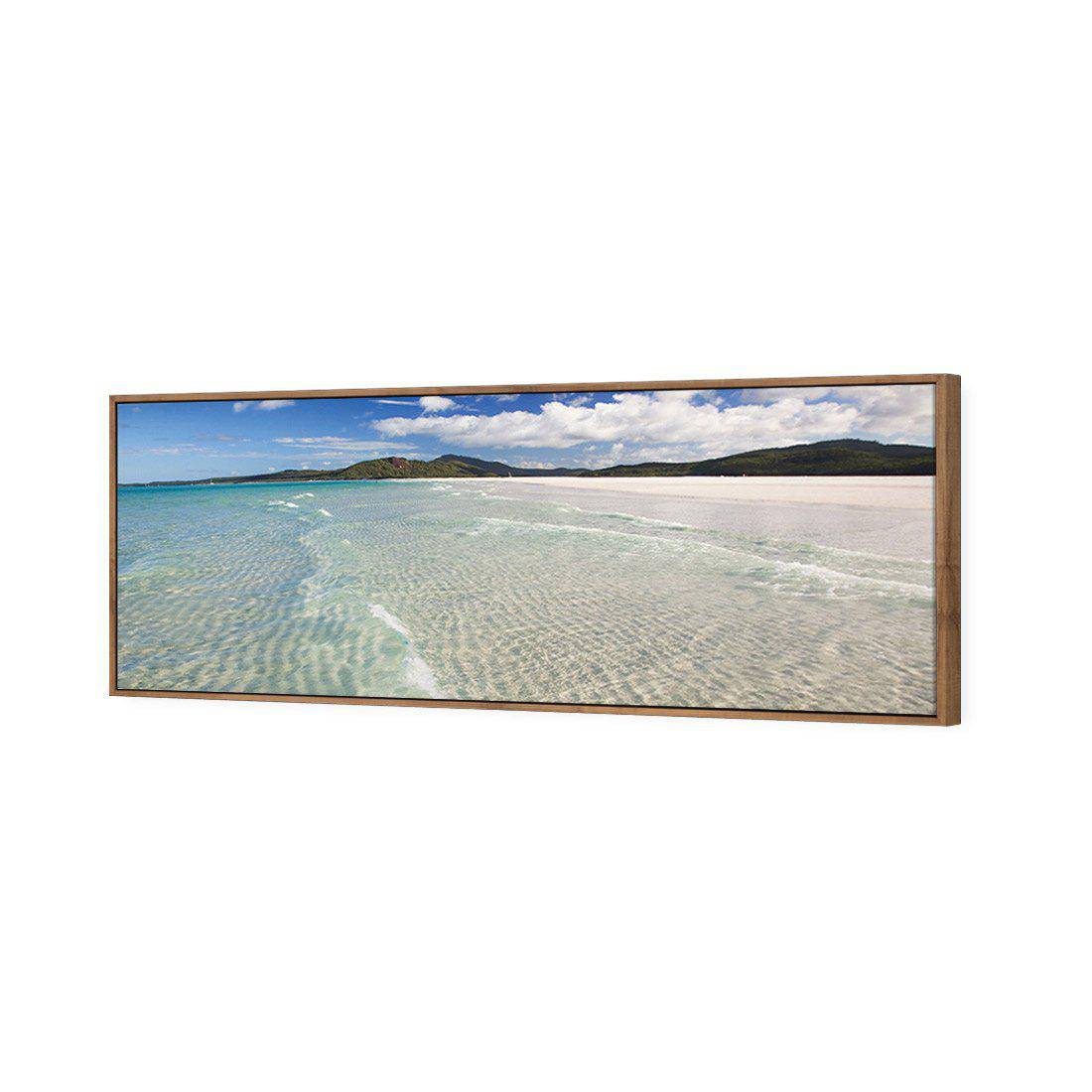 Whitehaven Ripples, Long | Standard Canvas | Floating Frame | Natural