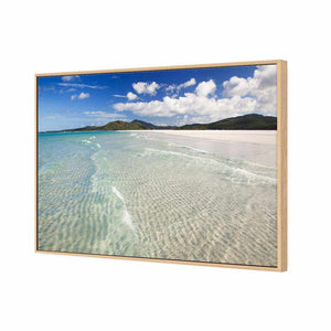 Whitehaven Ripples, Rectangle | Classic Canvas | Floating Frame | Oak