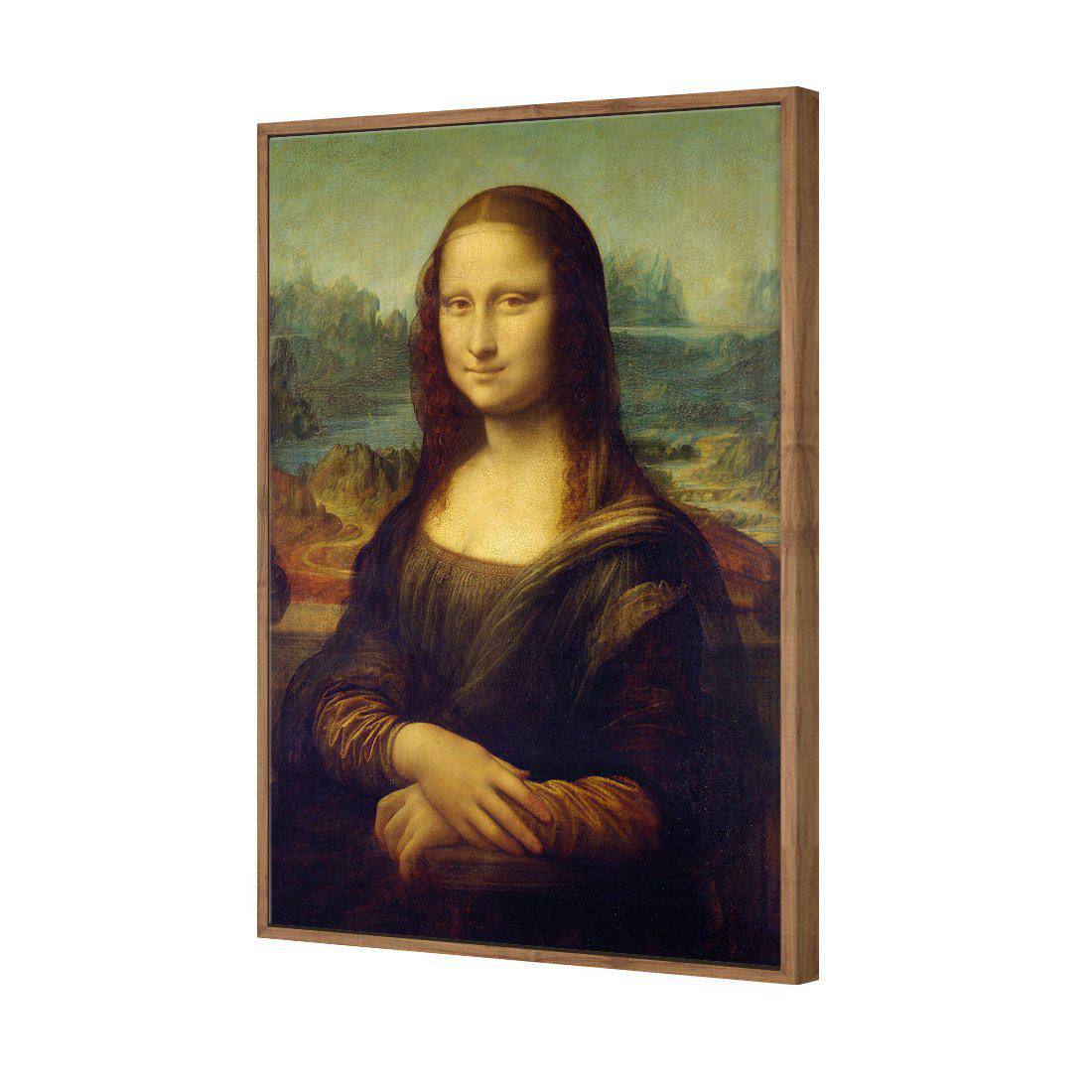 Mona Lisa - Da Vinci Canvas Art-Canvas-Wall Art Designs-45x30cm-Canvas - Natural Frame-Wall Art Designs
