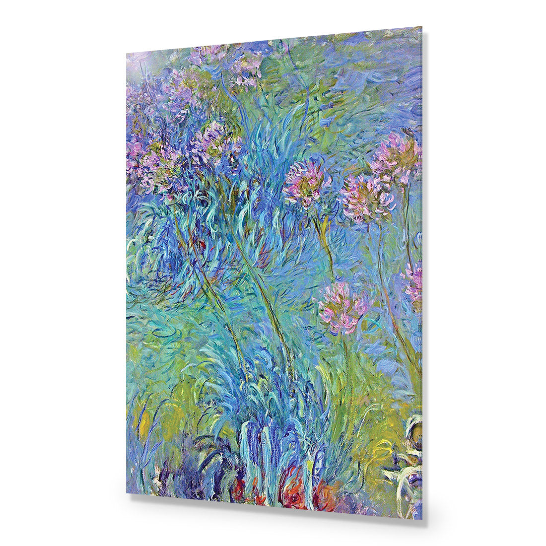 Agapanthus by Monet Acrylic Glass Art-Acrylic-Wall Art Design-Without Border-Acrylic - No Frame-45x30cm-Wall Art Designs