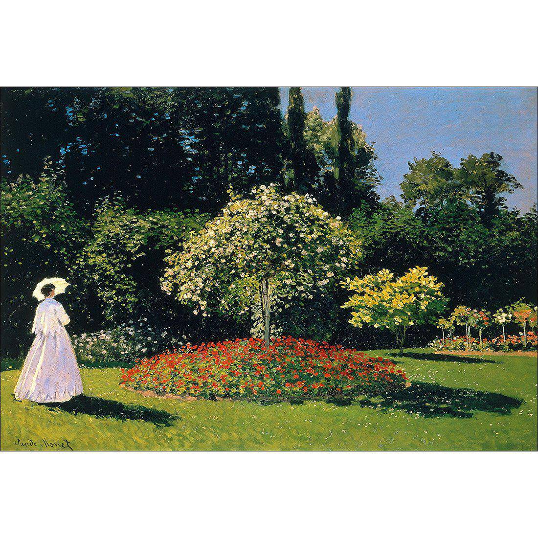 Woman In A Garden by Monet